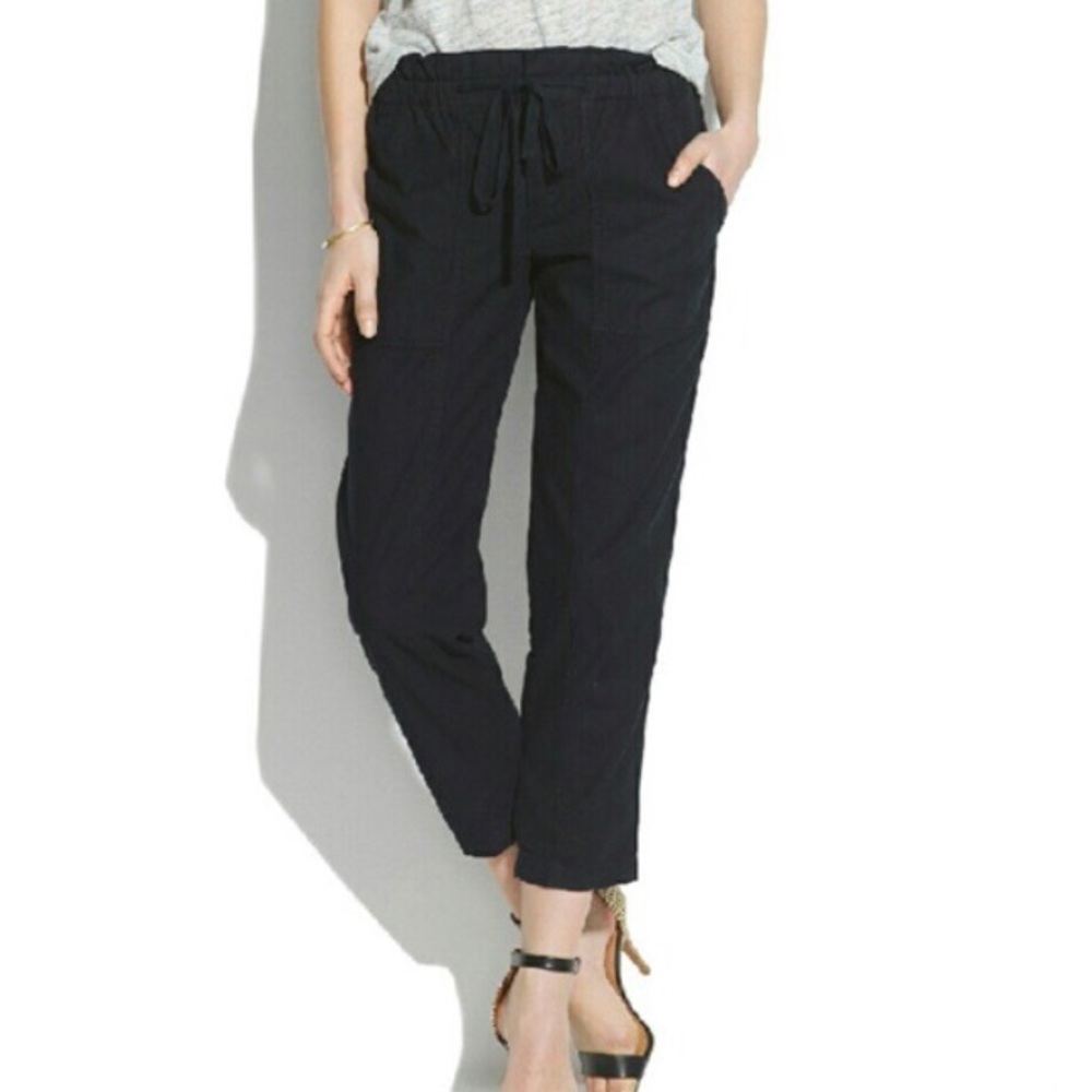 Madewell tie-front trousers